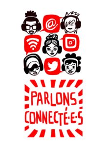 Logo : Parlons Jeunes, Parlons Connecté·e·s!